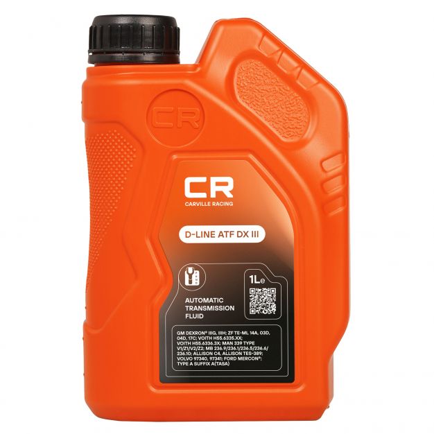 Канистра трансмиссионного масла Carville racing DX III объёмом 1 литра фото 1