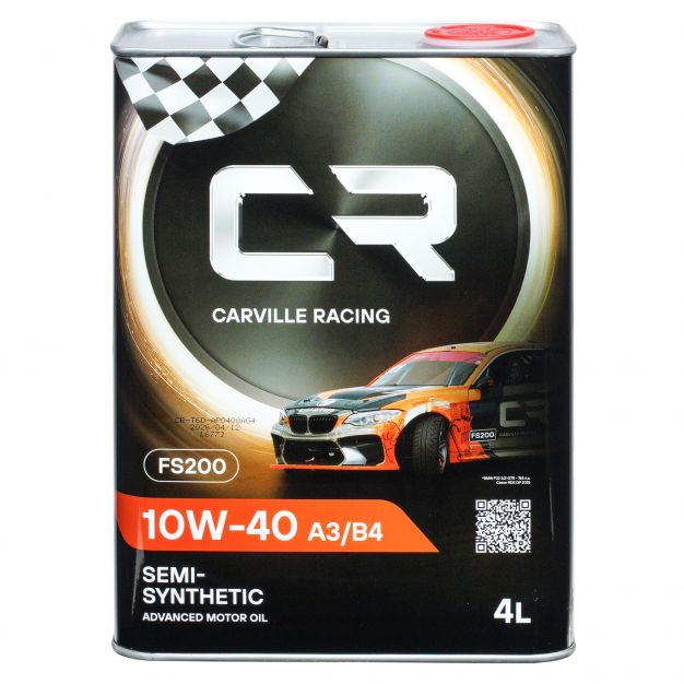 Канистра моторного масла Carville racing 10W-40 A3/B4 объёмом 4 литра фото 2