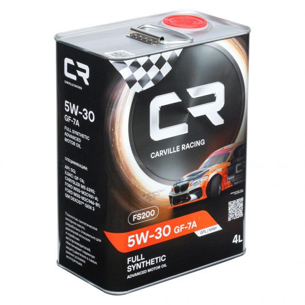 Канистра моторного масла Carville racing 5W-30 GF-7A объёмом 4 литра фото 3