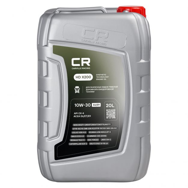 Канистра моторного масла Carville racing 10W-30 E6/E9 объёмом 20 литра фото 1