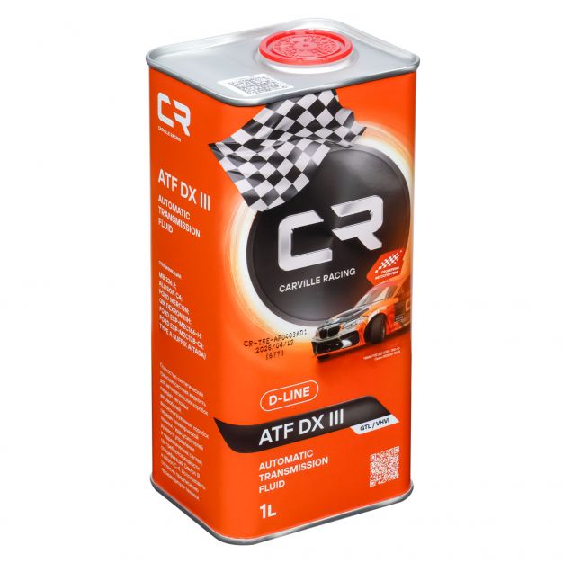 Канистра трансмиссионного масла Carville racing DX III объёмом 1 литра фото 3