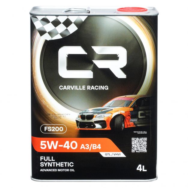 Канистра моторного масла Carville racing 5W-40 A3/B4 объёмом 4 литра фото 2
