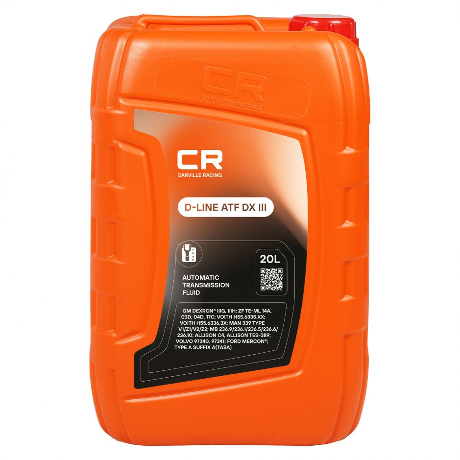 Канистра трансмиссионного масла Carville racing DX III объёмом 20 литра фото 1