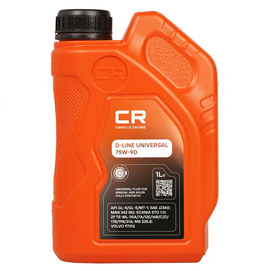 Канистра трансмиссионного масла Carville racing 75W-90 UNIVERSAL объёмом 1 литра фото 1