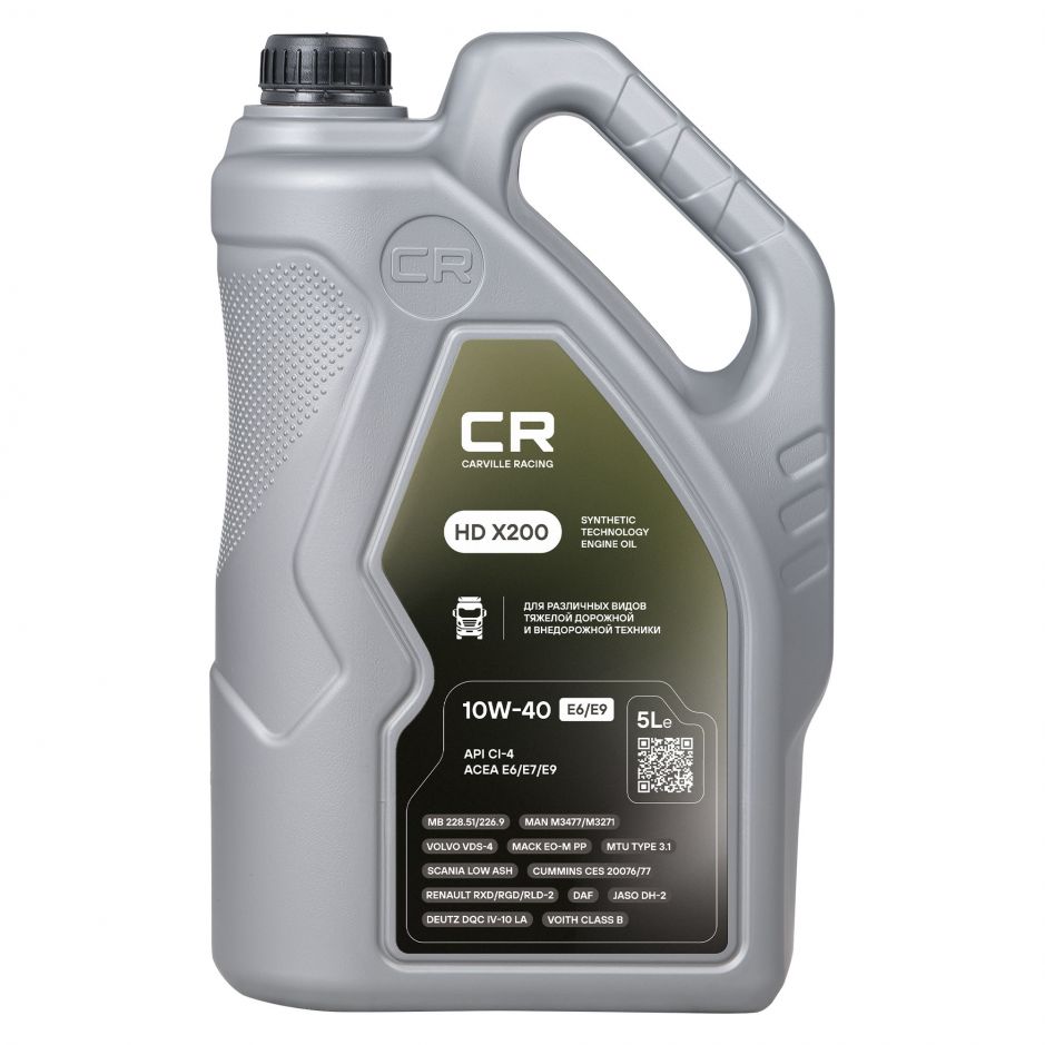 Канистра моторного масла Carville racing 10W-40 E6/E9 объёмом 5 литра фото 1