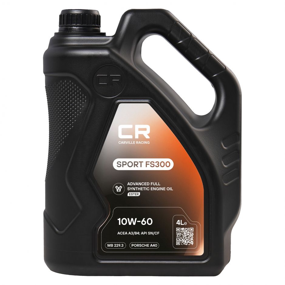 Канистра моторного масла Carville racing 10W-60 объёмом 4 литра фото 1