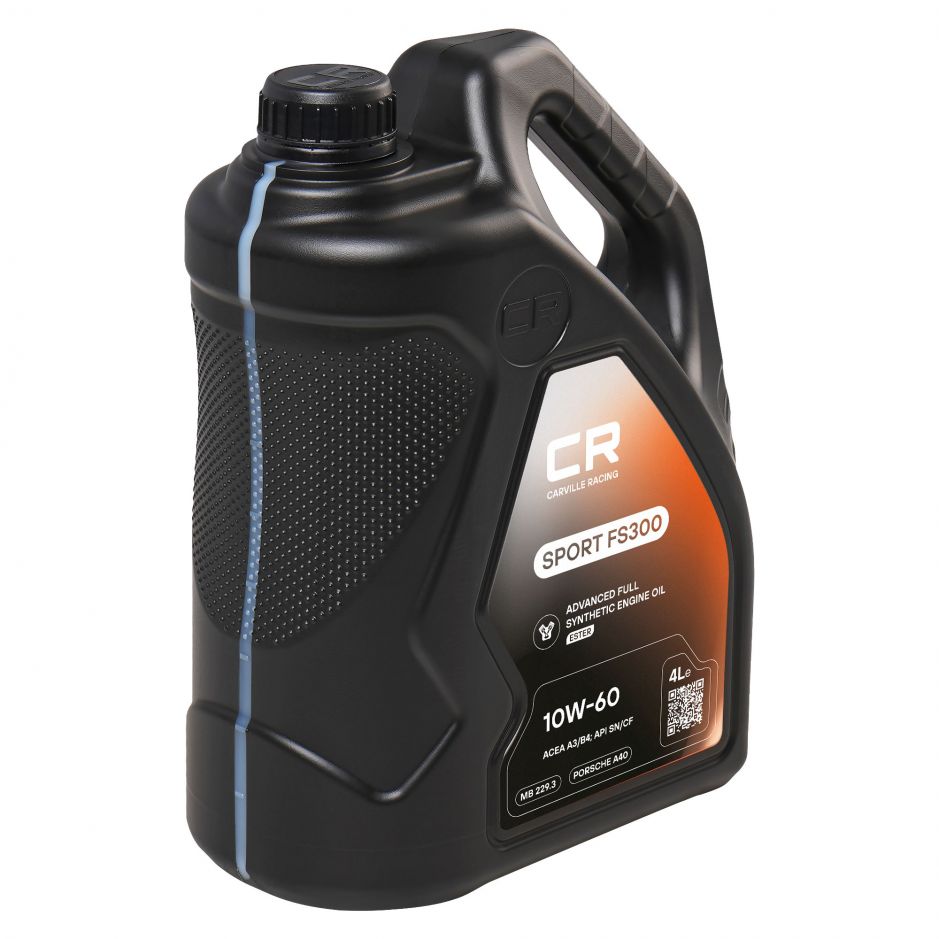 Канистра моторного масла Carville racing 10W-60 объёмом 4 литра фото 3