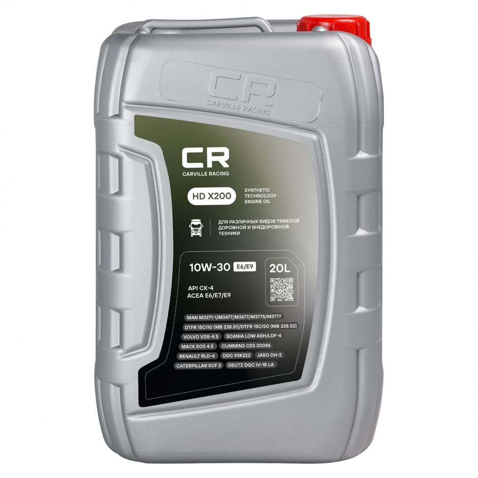 Канистра моторного масла Carville racing 10W-30 E6/E9 объёмом 20 литра фото 1