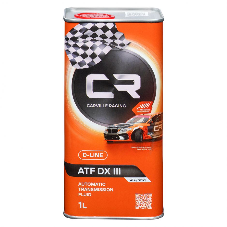 Канистра трансмиссионного масла Carville racing DX III объёмом 1 литра фото 1